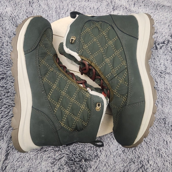 KEEN Terradora 2 Wintry Waterproof Rosin / Orange Snow Boots Women's Size 8 - Picture 5 of 9